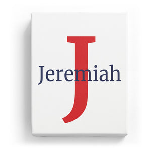 Jeremiah Overlaid on J - Classic