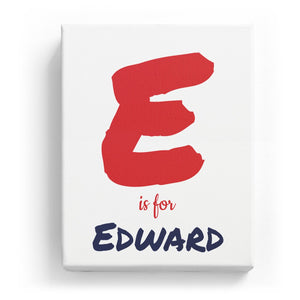 E is for Edward - Artistic