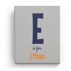 E is for Ethan - Cartoony