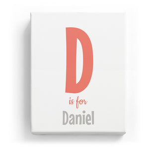 D is for Daniel - Cartoony