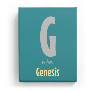 G is for Genesis - Cartoony