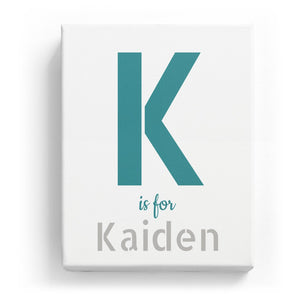 K is for Kaiden - Stylistic