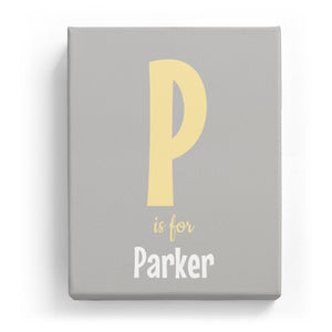 P is for Parker - Cartoony