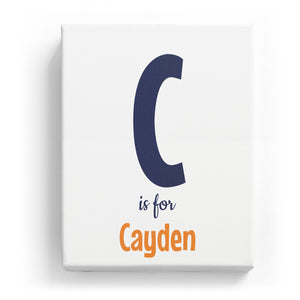 C is for Cayden - Cartoony