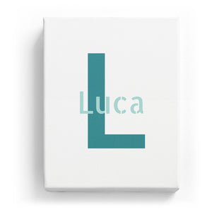 Luca Overlaid on L - Stylistic