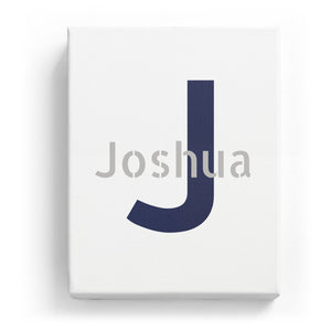 Joshua Overlaid on J - Stylistic