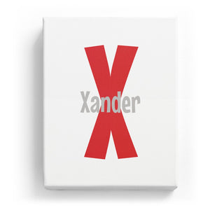 Xander Overlaid on X - Cartoony
