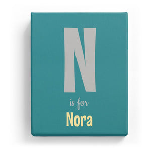 N is for Nora - Cartoony