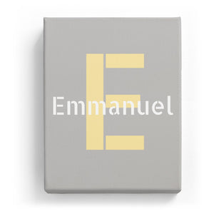 Emmanuel Overlaid on E - Stylistic