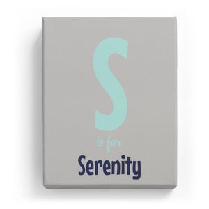 S is for Serenity - Cartoony
