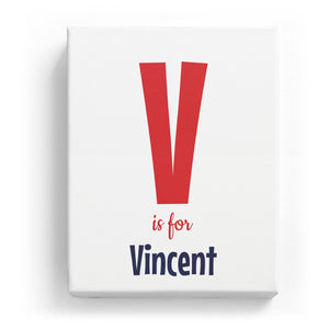 V is for Vincent - Cartoony