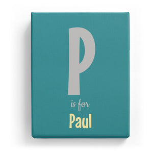 P is for Paul - Cartoony