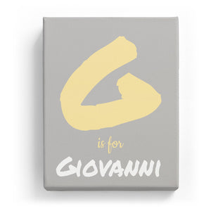 G is for Giovanni - Artistic