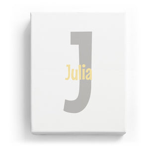 Julia Overlaid on J - Cartoony