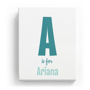 A is for Ariana - Cartoony