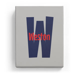 Weston Overlaid on W - Cartoony