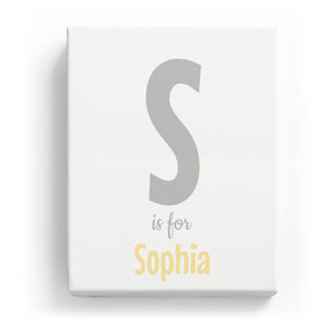 S is for Sophia - Cartoony