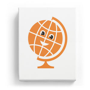 Globe with Face - No Background (Mirror Image)