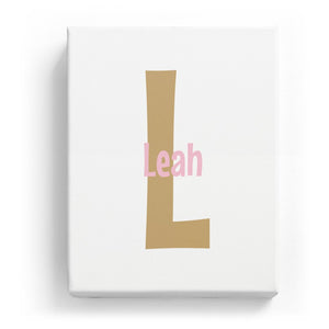 Leah Overlaid on L - Cartoony