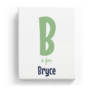 B is for Bryce - Cartoony