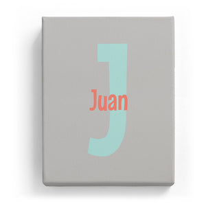 Juan Overlaid on J - Cartoony