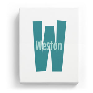 Weston Overlaid on W - Cartoony