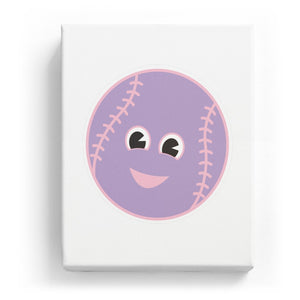 Baseball with a Face - No Background (Mirror Image)