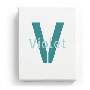 Violet Overlaid on V - Stylistic