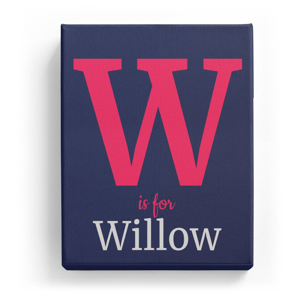 Willow's Personalized Canvas Art