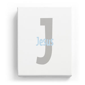 Jesus Overlaid on J - Cartoony