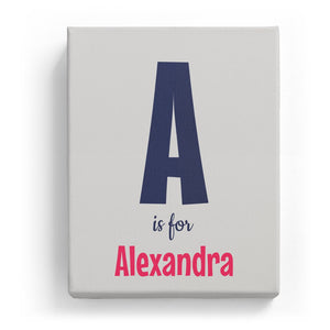 A is for Alexandra - Cartoony