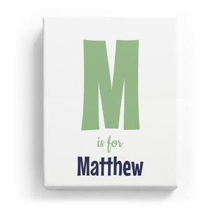 M is for Matthew - Cartoony
