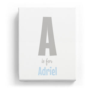 A is for Adriel - Cartoony