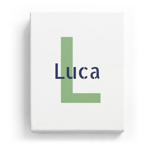 Luca Overlaid on L - Stylistic