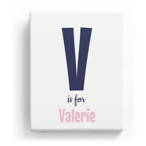 V is for Valerie - Cartoony