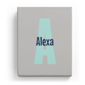 Alexa Overlaid on A - Cartoony