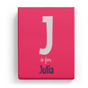 J is for Julia - Cartoony