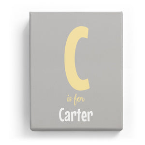 C is for Carter - Cartoony