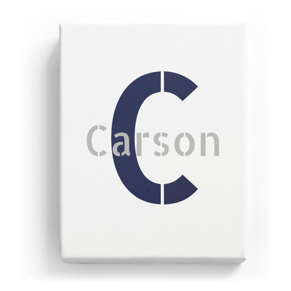 Carson Overlaid on C - Stylistic