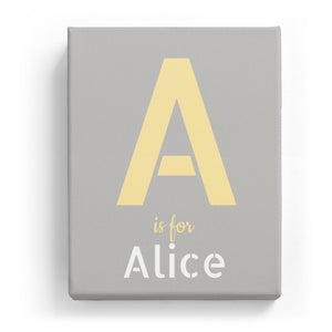 A is for Alice - Stylistic