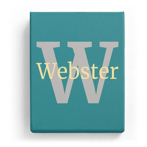 Webster Overlaid on W - Classic