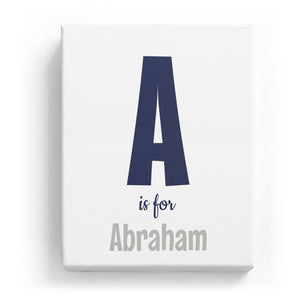 A is for Abraham - Cartoony