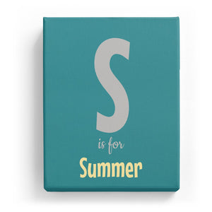S is for Summer - Cartoony