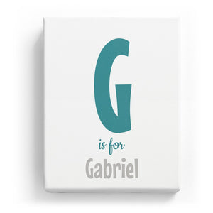 G is for Gabriel - Cartoony