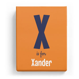 X is for Xander - Cartoony