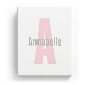 Annabelle Overlaid on A - Cartoony