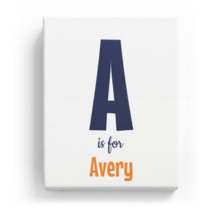 A is for Avery - Cartoony