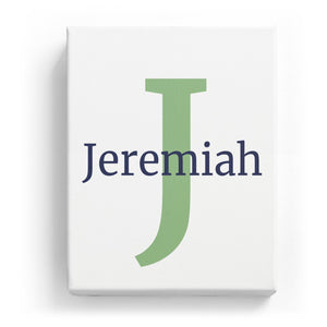 Jeremiah Overlaid on J - Classic