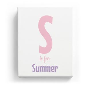 S is for Summer - Cartoony