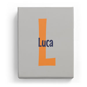 Luca Overlaid on L - Cartoony